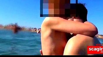 best of From wife public beach blow