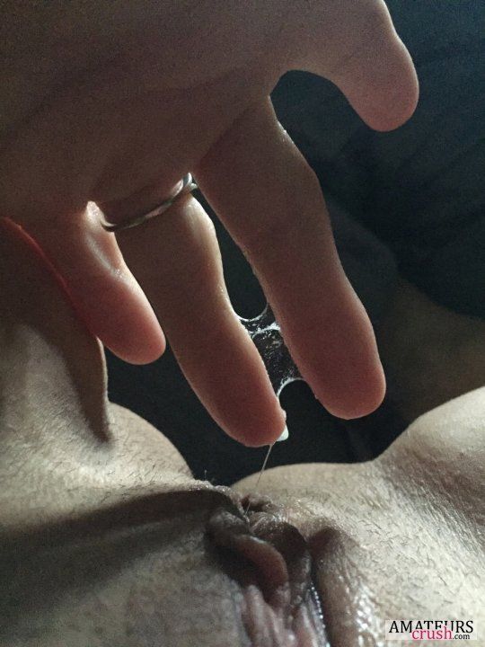 Thick white wet pussy