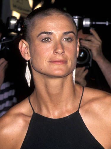 Demi Moore Shaved Head N