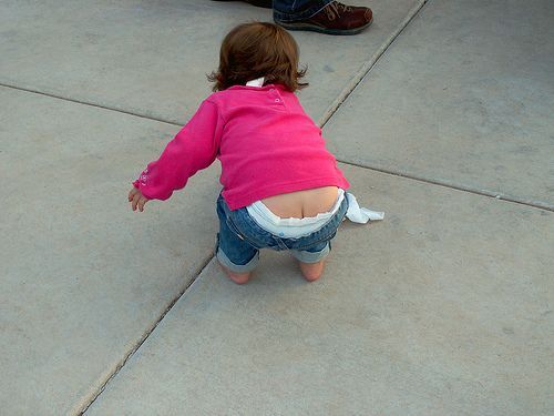 The B. reccomend Little girl butt cracks