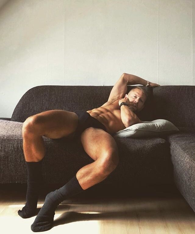 best of Men with socks Naked ankle