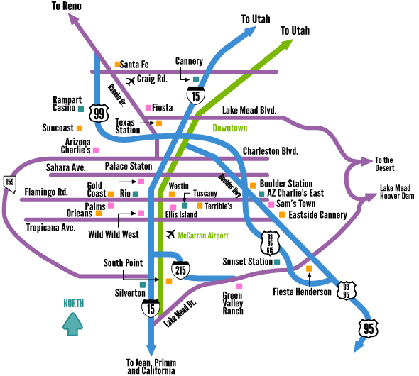 Doughboy reccomend Area las map strip vegas