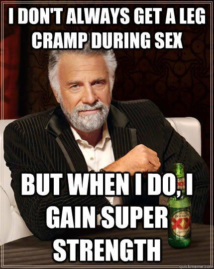 Fumble reccomend Cramps in legs during sex