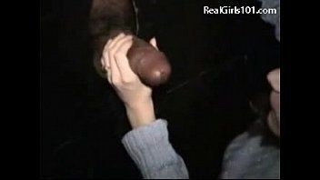 Authintic glory hole sex hidden cam