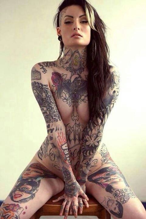 best of Naked girls with tattoos Bare